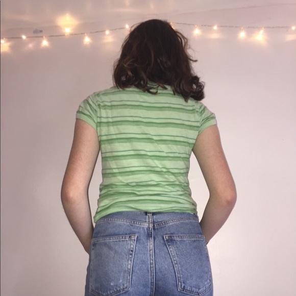 Striped Green T-Shirt - Picture 2 of 4